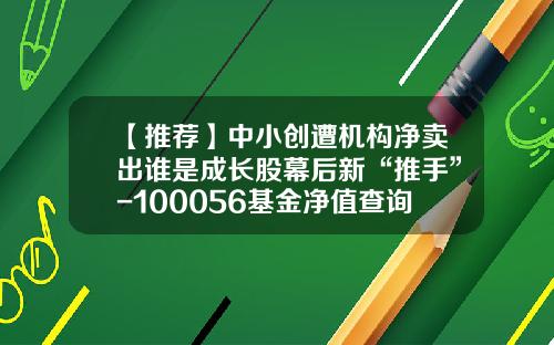 【推荐】中小创遭机构净卖出谁是成长股幕后新“推手”-100056基金净值查询