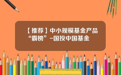 【推荐】中小规模基金产品“霸榜”-国投中国基金