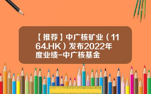【推荐】中广核矿业（1164.HK）发布2022年度业绩-中广核基金