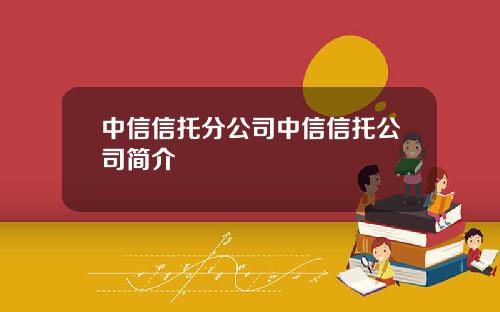 中信信托分公司中信信托公司简介