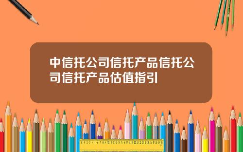 中信托公司信托产品信托公司信托产品估值指引