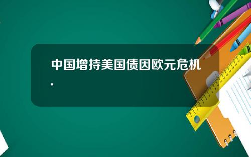 中国增持美国债因欧元危机.