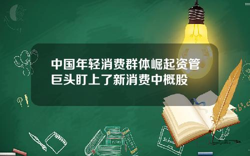 中国年轻消费群体崛起资管巨头盯上了新消费中概股