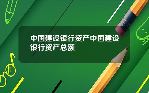 中国建设银行资产中国建设银行资产总额