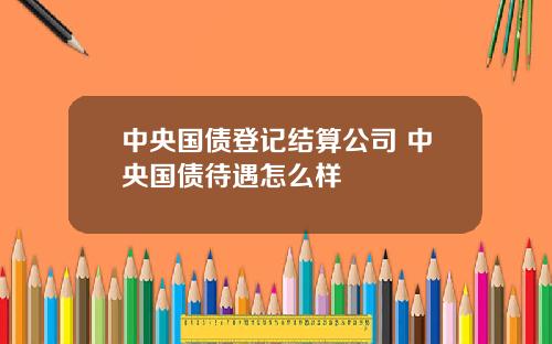 中央国债登记结算公司 中央国债待遇怎么样