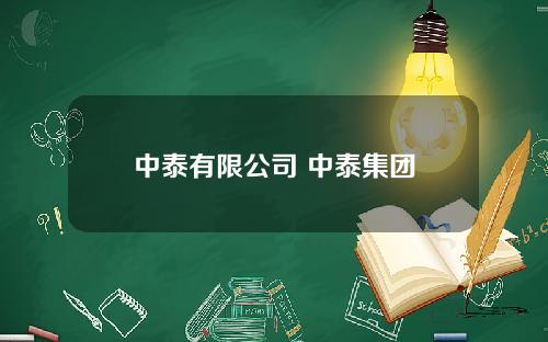 中泰有限公司 中泰集团