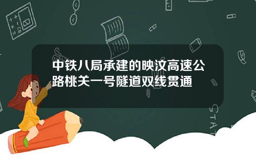 中铁八局承建的映汶高速公路桃关一号隧道双线贯通