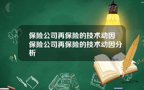保险公司再保险的技术动因保险公司再保险的技术动因分析