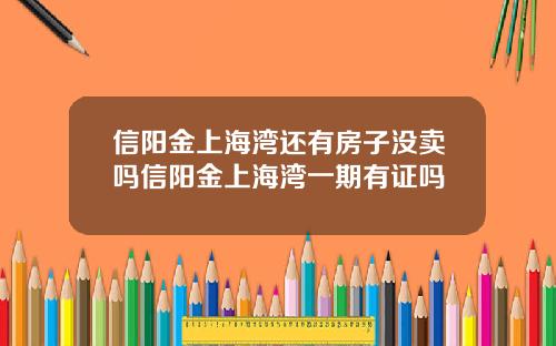 信阳金上海湾还有房子没卖吗信阳金上海湾一期有证吗