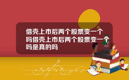 借壳上市后两个股票变一个吗借壳上市后两个股票变一个吗是真的吗