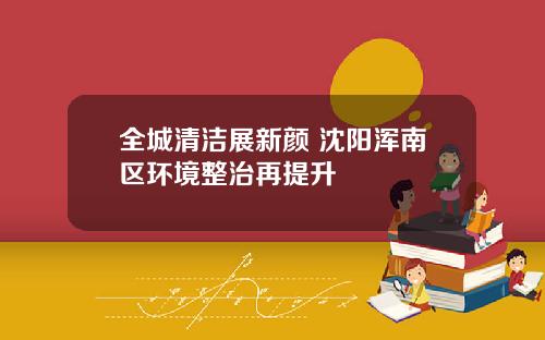 全城清洁展新颜 沈阳浑南区环境整治再提升