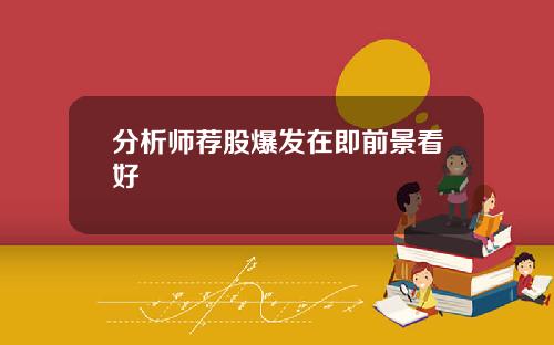 分析师荐股爆发在即前景看好