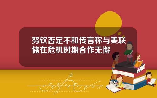 努钦否定不和传言称与美联储在危机时期合作无懈
