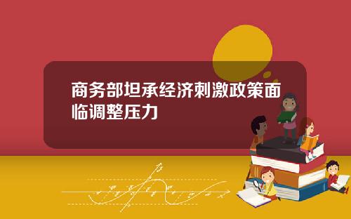 商务部坦承经济刺激政策面临调整压力