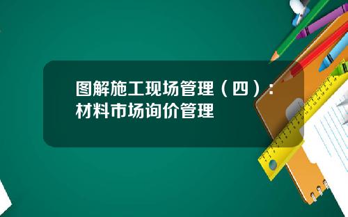 图解施工现场管理（四）：材料市场询价管理