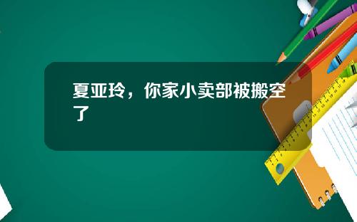 夏亚玲，你家小卖部被搬空了