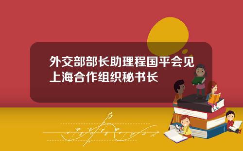 外交部部长助理程国平会见上海合作组织秘书长
