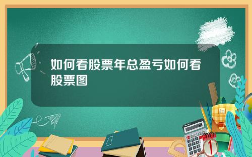 如何看股票年总盈亏如何看股票图