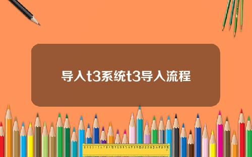 导入t3系统t3导入流程