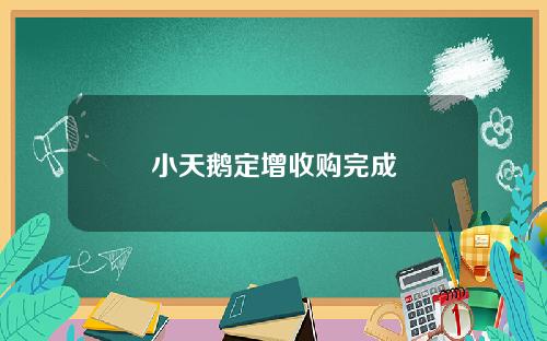 小天鹅定增收购完成
