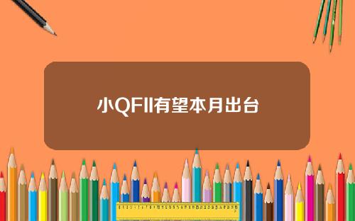 小QFII有望本月出台