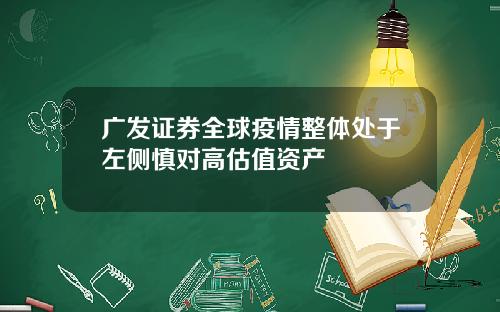 广发证券全球疫情整体处于左侧慎对高估值资产