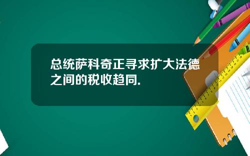 总统萨科奇正寻求扩大法德之间的税收趋同.
