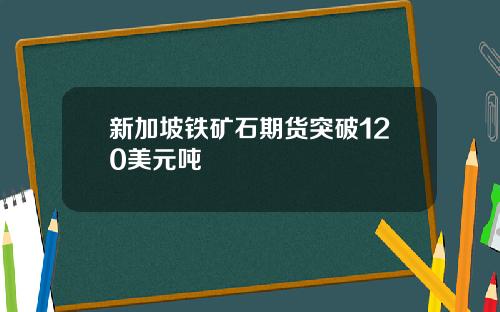 新加坡铁矿石期货突破120美元吨