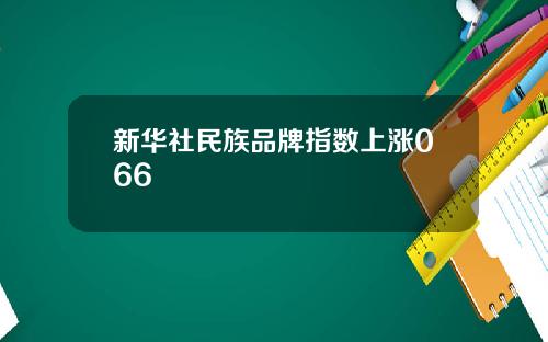 新华社民族品牌指数上涨066