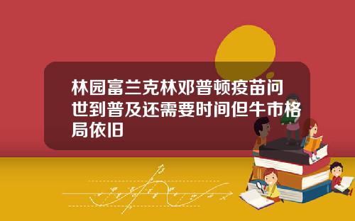 林园富兰克林邓普顿疫苗问世到普及还需要时间但牛市格局依旧