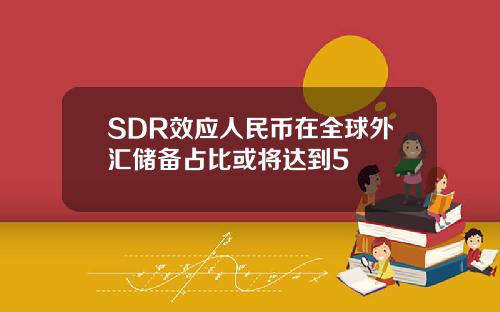 SDR效应人民币在全球外汇储备占比或将达到5