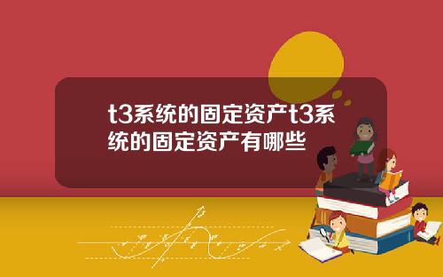 t3系统的固定资产t3系统的固定资产有哪些