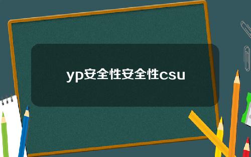 yp安全性安全性csu