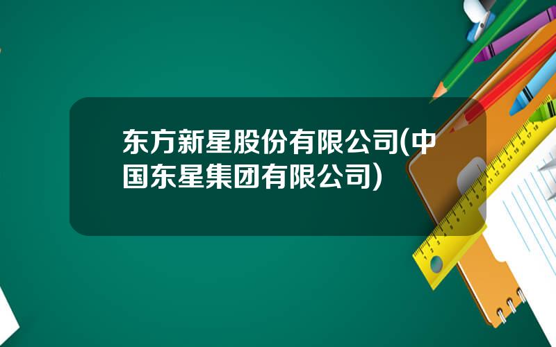 东方新星股份有限公司(中国东星集团有限公司)