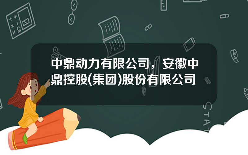 中鼎动力有限公司，安徽中鼎控股(集团)股份有限公司