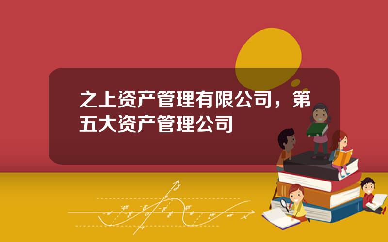 之上资产管理有限公司，第五大资产管理公司