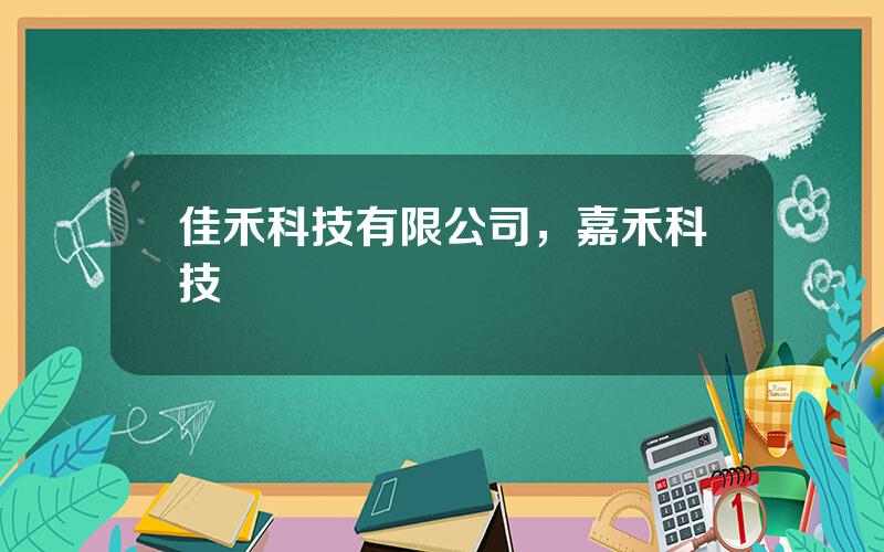 佳禾科技有限公司，嘉禾科技