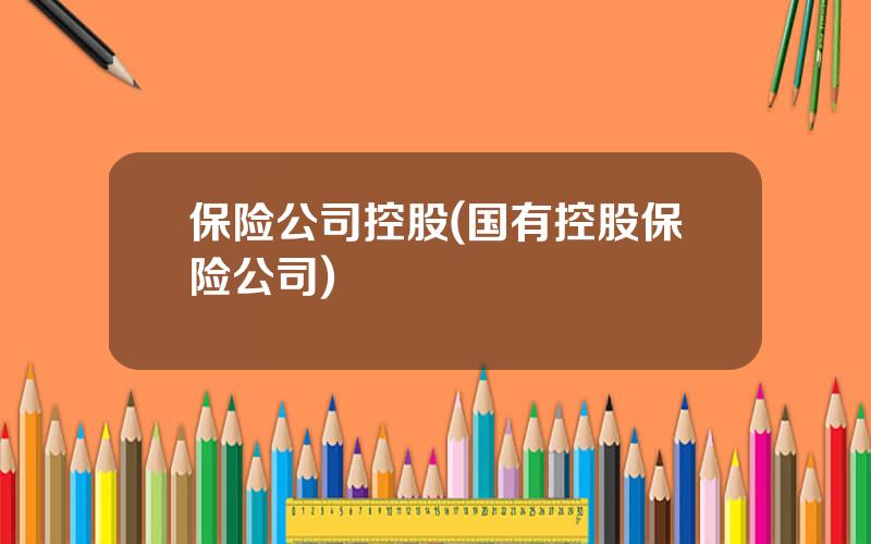 保险公司控股(国有控股保险公司)