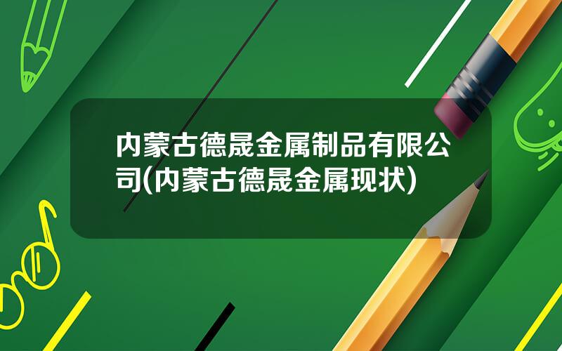 内蒙古德晟金属制品有限公司(内蒙古德晟金属现状)