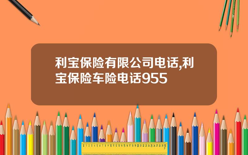 利宝保险有限公司电话,利宝保险车险电话955