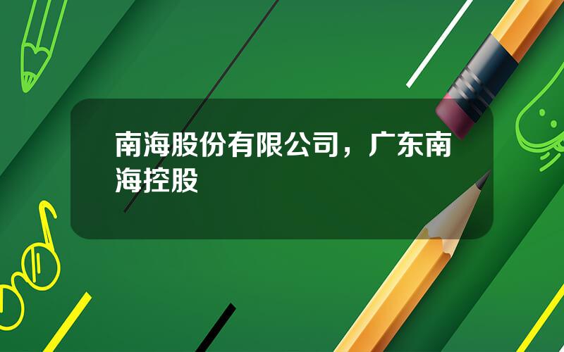 南海股份有限公司，广东南海控股